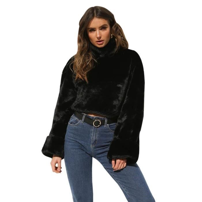 Femme À Pull SWEATSHIRT Col Vogue Sweat Emilie Montant Effet thdrsQCx