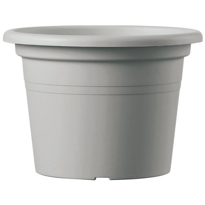 DEROMA Pot Farnesse - 41 L - Ø 50 x h 34,9 cm - Gris écume