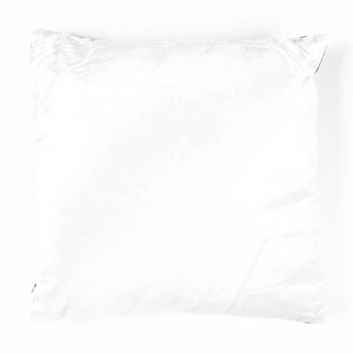 Coussin bicolo - 38 x 38 cm - Blanc