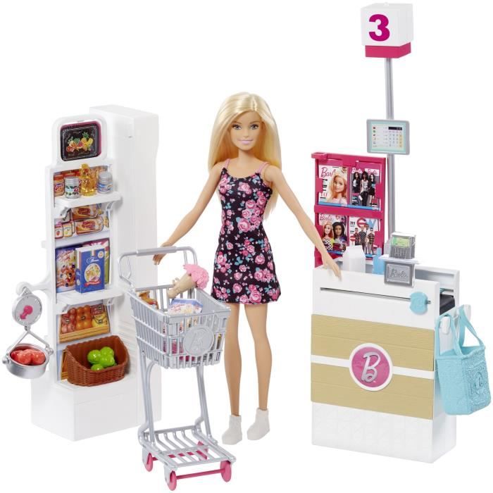 BARBIE - Coffret Supermarché Et Poupée