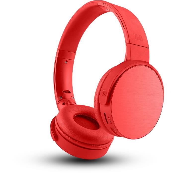 T'nB CBSHINERD2 Shine Casque Bluetooth 4 en 1 - Rouge