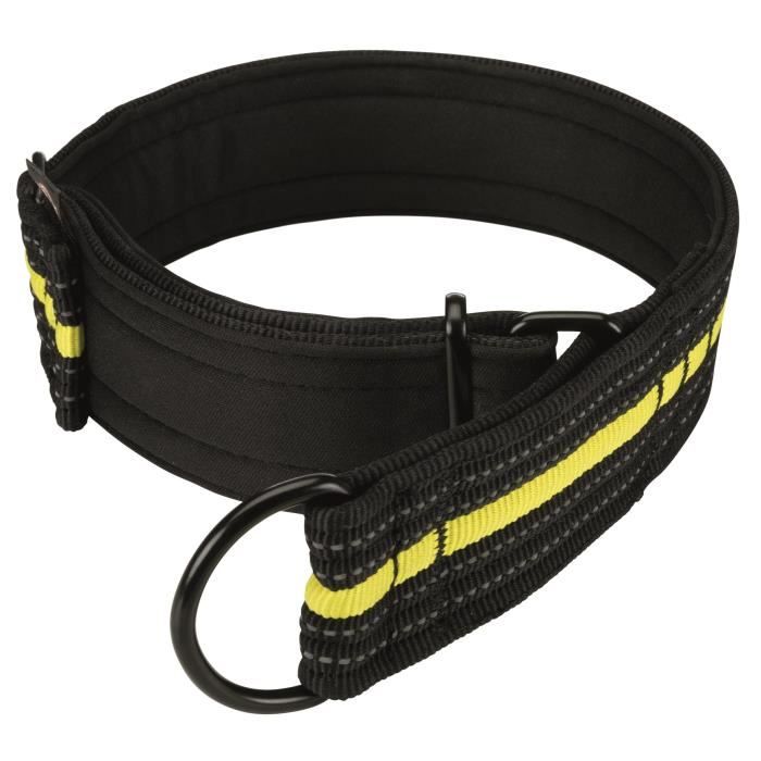 TRIXIE Collier semi-étrangleur Sporting Fusion M–L : 38–48 cm-45 mm - Noir et jaune - Pour chien