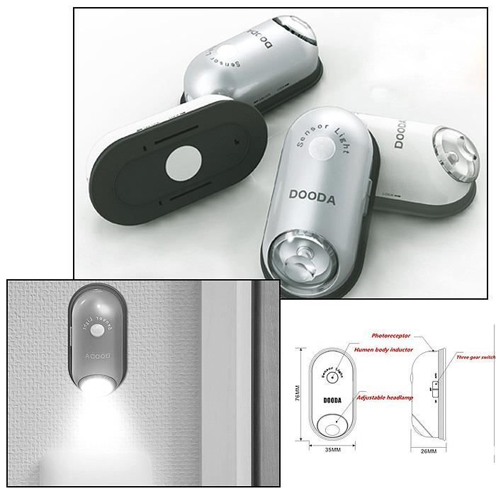 Capteur Détecteur Veilleuse Lampe Mouvement Led De Lumière Nuit 3luKJTF51c