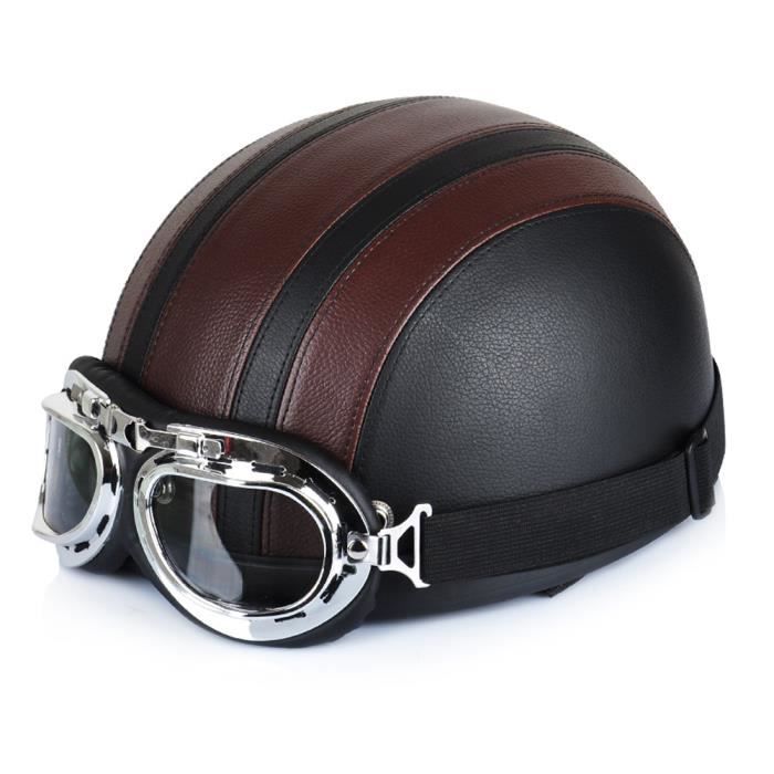 casque de moto en cuir casque de moto en cuir