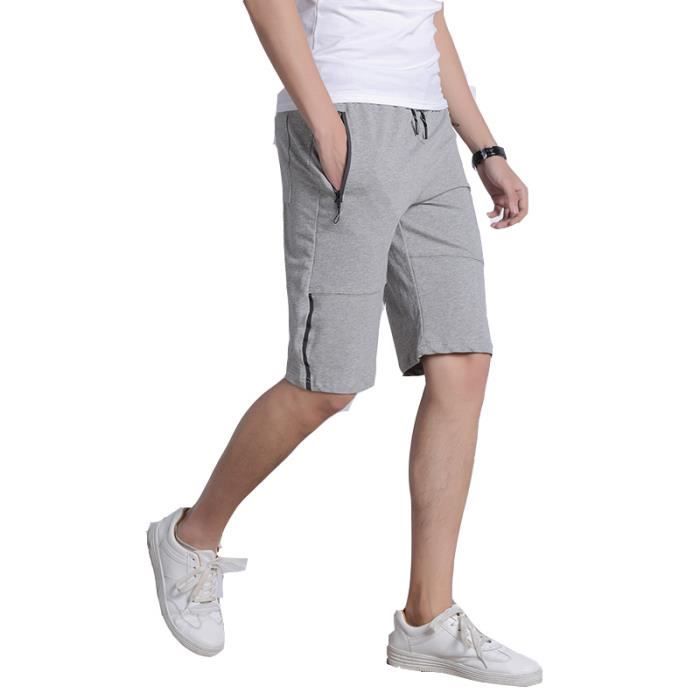 Unie Bermuda Couleur Loisir Coton Hommes Sport Gris XXL Homme qEAwtx5E