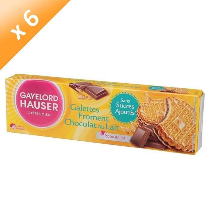 GAYELORD HAUSER Galettes Froment Chocolat au Lait - 120 g x6
