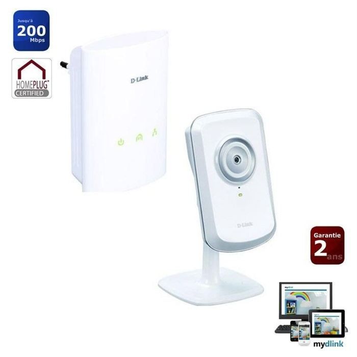 COURANT PORTEUR   CPL D Link Kit CPL DHP 306AV + Caméra Wifi DCS 930L