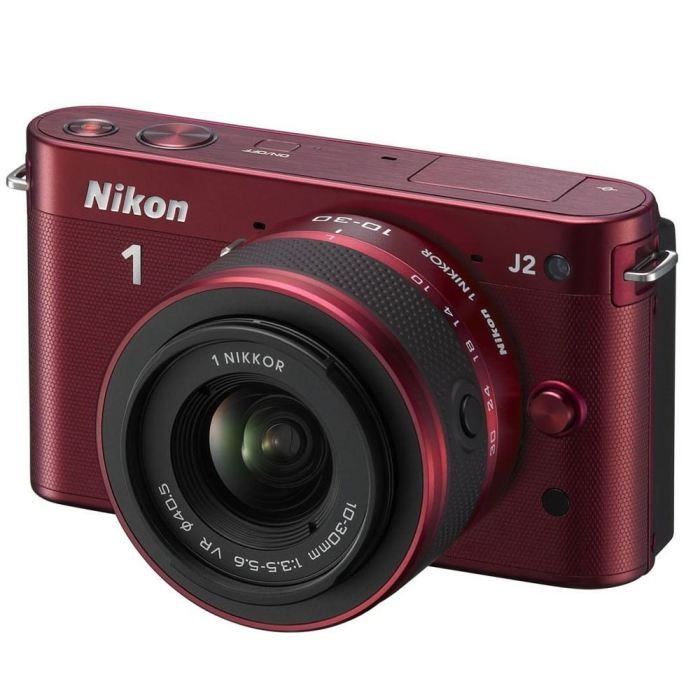 NIKON 1 J2 + Objectif Nikkor 10 30 mm Rouge   Achat / Vente HYBRIDE