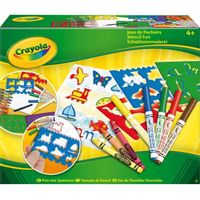KIT DE DESSIN CRAYOLA Jeux De Pochoirs KIT DE DESSIN CRAYOLA Jeux De Pochoirs