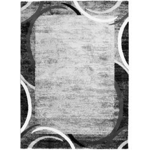 TAPIS SUBWAY ENCADRE Tapis de salon contemporain en poly