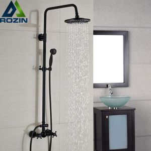 Luxe Bronze Noir Salle De Bains Douche Robinet De Bain Doubles ... Luxe Bronze Noir Salle De Bains Douche Robinet De Bain Doubles ...