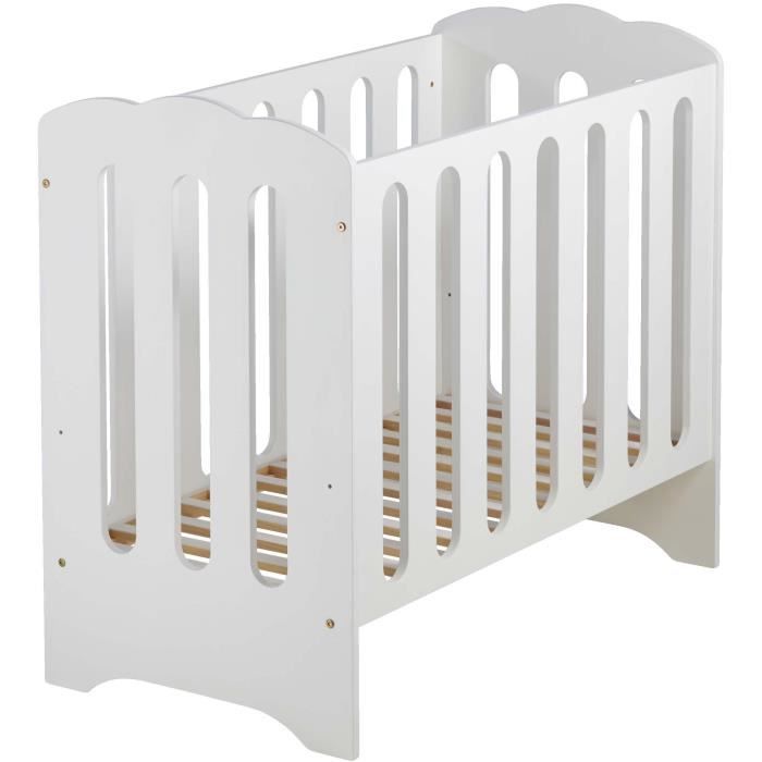 MUFFING Lit Berceau 100 x 50 cm - Blanc