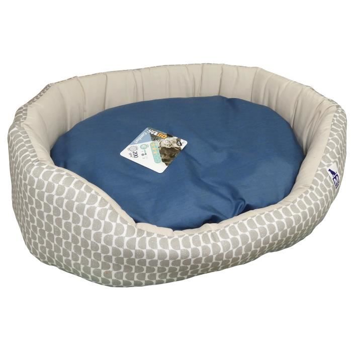 YAGO Lit ou coussin confort Goteborg - 77 x 55 x 18 cm - Motifs graphiques - Pour chien