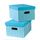 COMPACTOR Lot de 2 boîtes en carton - 40 x 31 x H