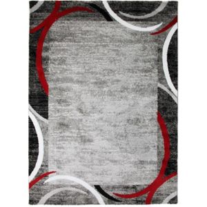TAPIS SUBWAY ENCADRE Tapis de salon contemporain en poly