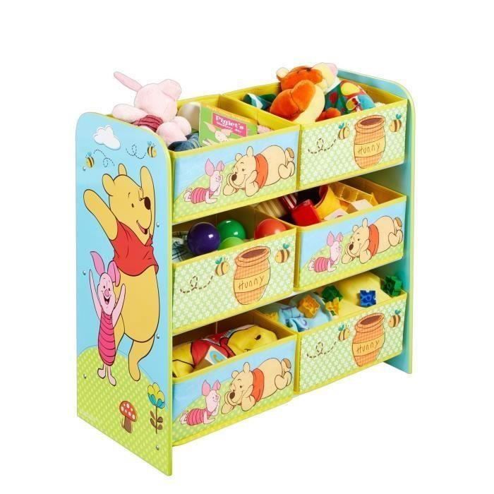 WINNIE L'OURSON Meuble de Rangement Enfant à 6 Paniers