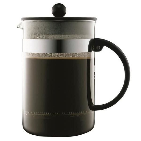 BODUM BISTRO Cafetière piston 12 tasses/1,5L noir