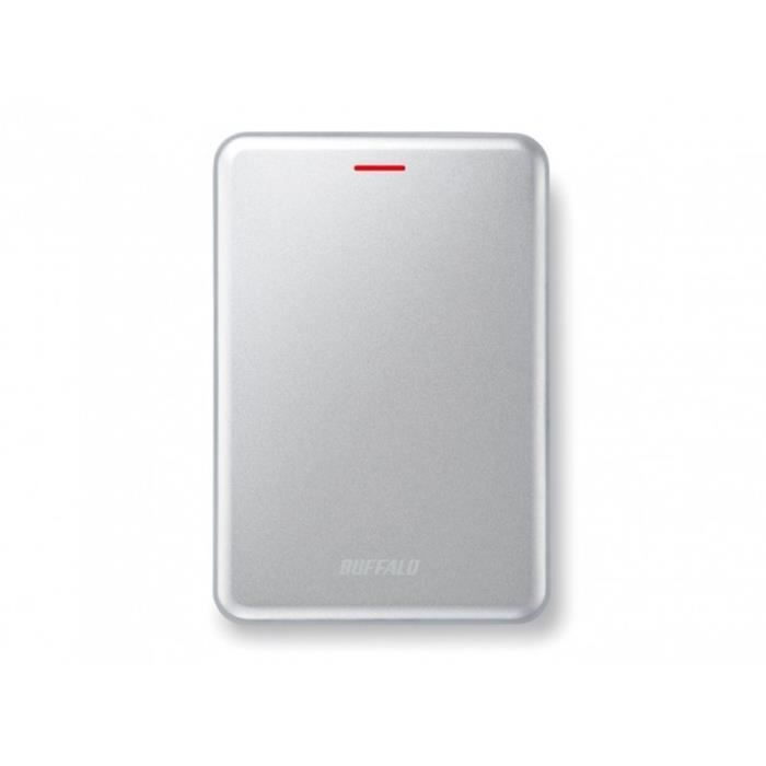 BUFFALO Disque dur externe SSD MiniStation SSD-PUSU3 - 480 Go - USB 3.1 - Argent