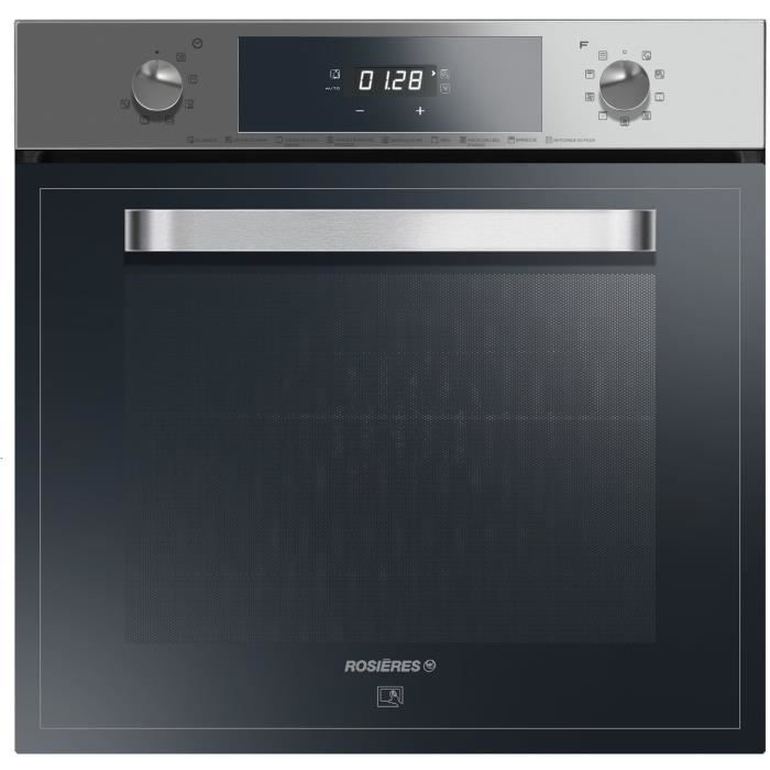 ROSIERES RFS5500PNX-Four électrique encastrable-Chaleur tournante-65 L-Pyrolyse-A-Inox