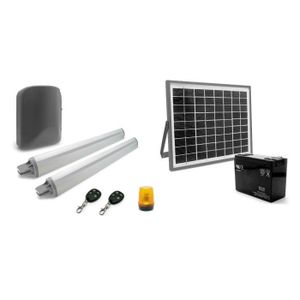 AVIDSEN Motorisation V350 ? vérin pour portail battant 3m/350Kg maxi avec Kit solaire 654312