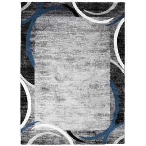 TAPIS SUBWAY ENCADRE Tapis de salon contemporain en poly