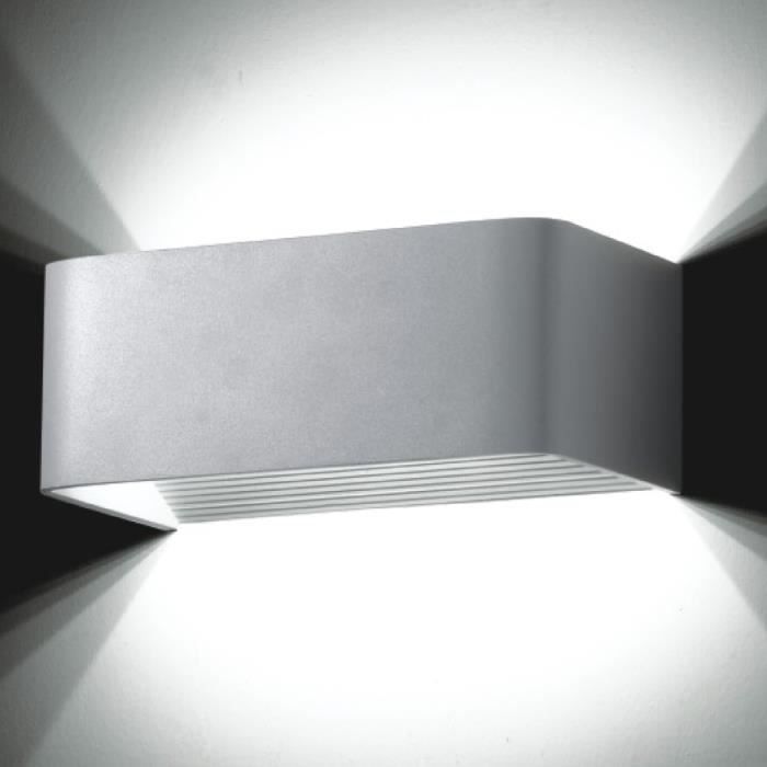 Applique Murale Rectangulaire Applique murale LED design rectangle 6x1W   20cm   Achat / Vente  Applique Murale Rectangulaire