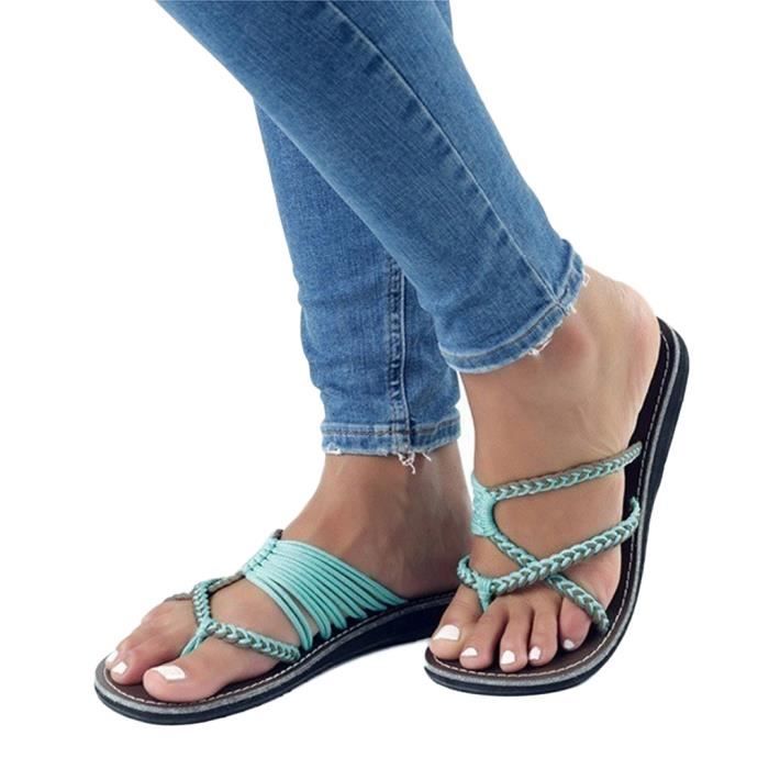 sandales femme plates pas cher