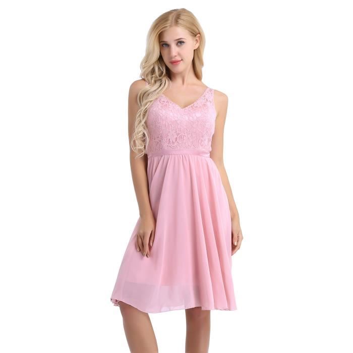 De 46 34 Dhonneur Soie Robe Mousseline Courte Floral