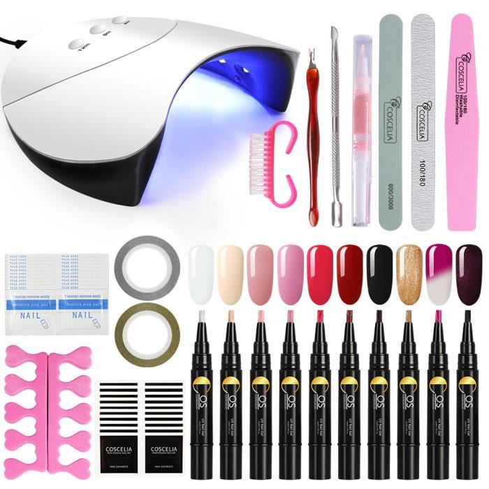 One Stylo Coscelia 36w Step Permanent Kit 1 Lampe Uvled 3 Gel Vernis Semi En tshQrdCx
