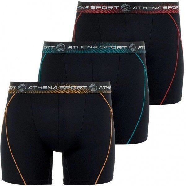 Noir De Boxers Athena Lot Homme Longs 3 Microfibre Training PXOiZkuT