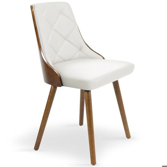 Blanc De 2 Chaises Noisetteamp; Lot Lalix Bois Scandinaves nw0Pk8O