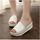 hauteur femmes Sandales croissantes chaussures cas