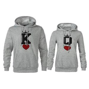 Sweet – Pull Queen King – Sweet-shirt à capuche Capuche Couple