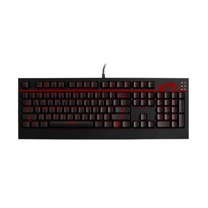 MSI Clavier Gamer GK-701 GAMING Mécanique - Filaire - Rétroéclairé - Cherry MX Marron - 104 touches - USB - PC