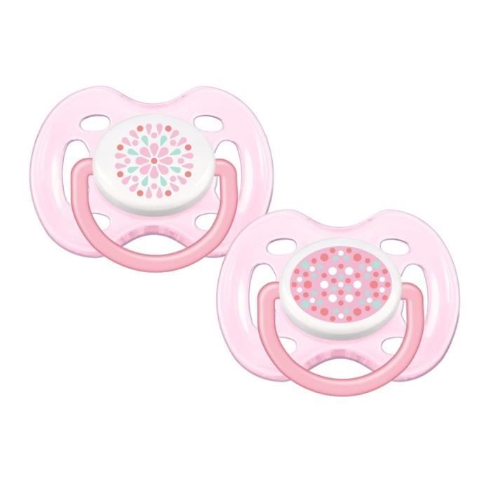PHILIPS AVENT Sucette Aérée Tendance 0-6 mois Fille