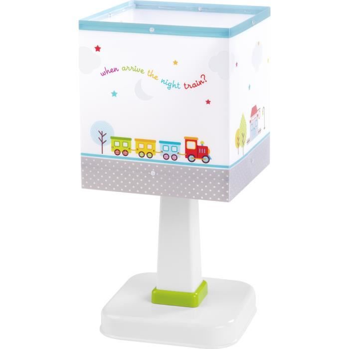 À Lampe Sqcxrthd Poser Bleu Enfant Train 8n0OymNwv