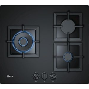 PLAQUE GAZ Neff - table verre gaz 60cm 3 feux noir - t26cs12s