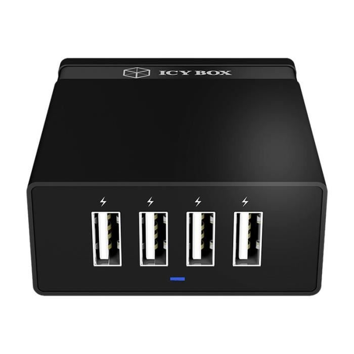 ICY BOX Chargeur rapide USB 4 ports