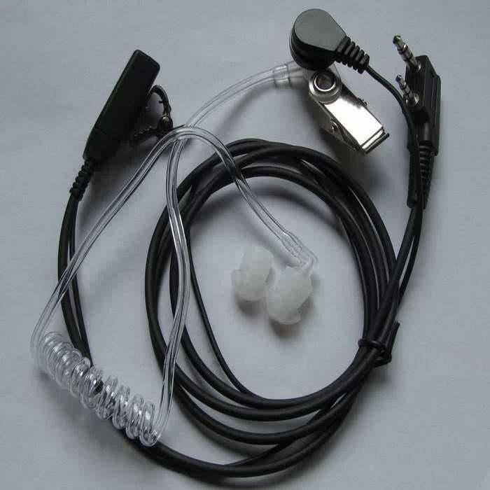 Tenoens 2 Broches Micro Casque Covert Acoustique Tube Oreillette
