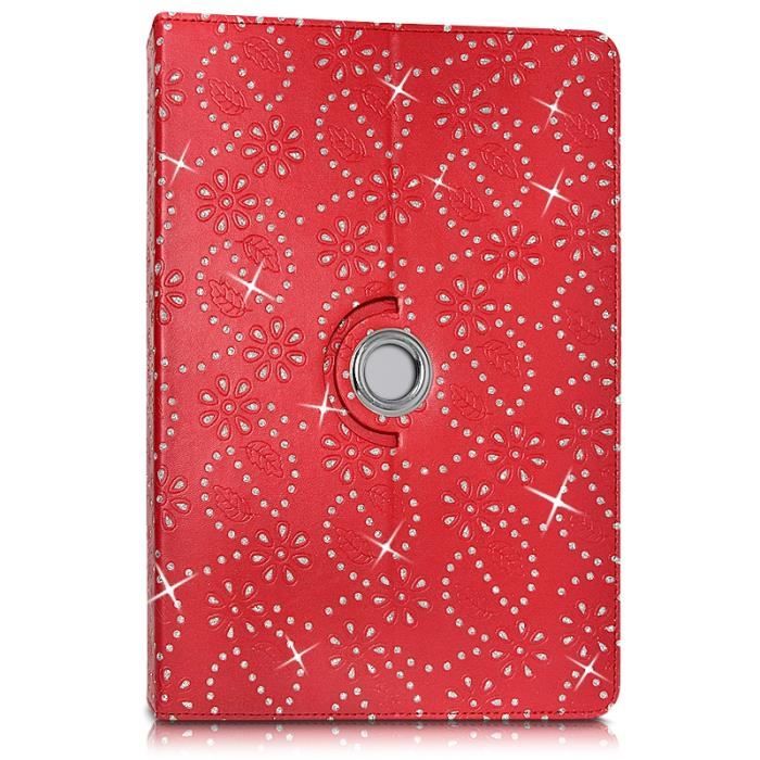 Etui Support Universel L Diamant Rouge pour Tablette1
