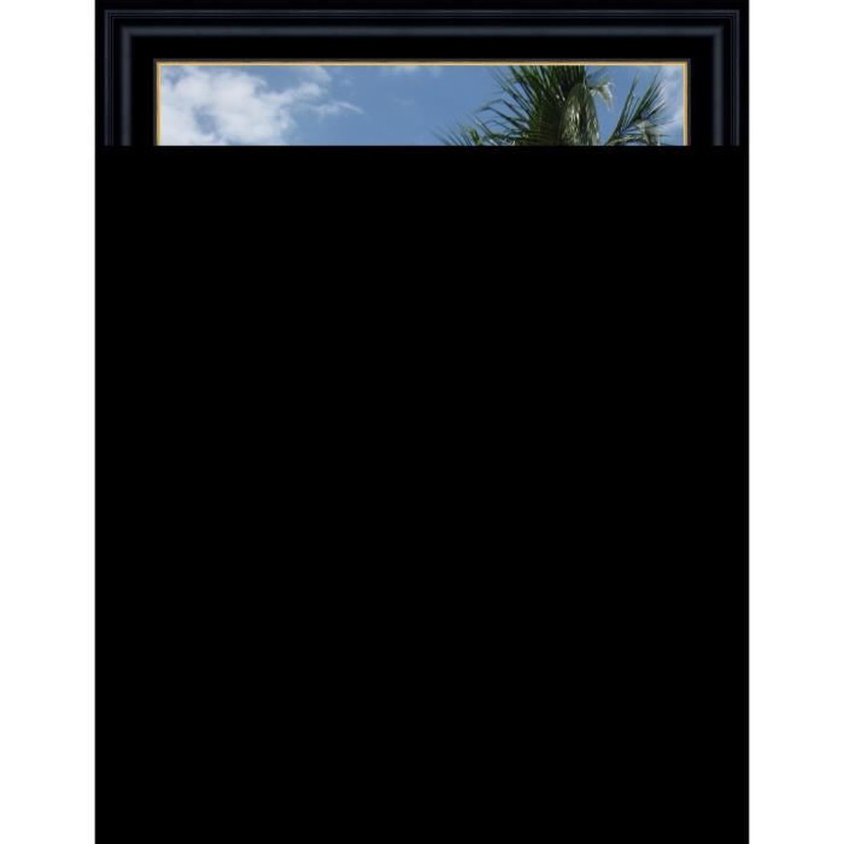 Cadre Photo Mural 60x60 60 X 60 Cadre Creux Noir Avec Filet Dore