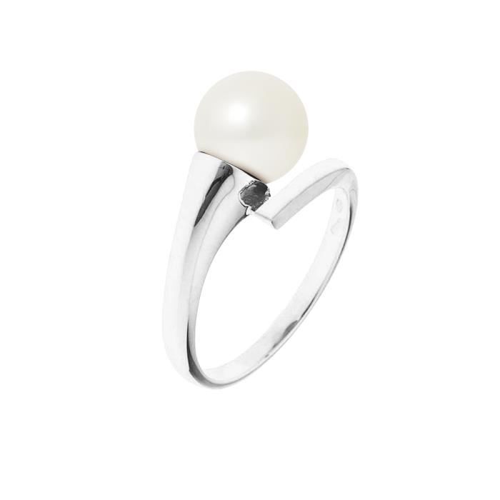 PERLINEA Bague Perle de Culture et Or Jaune 375° Femme