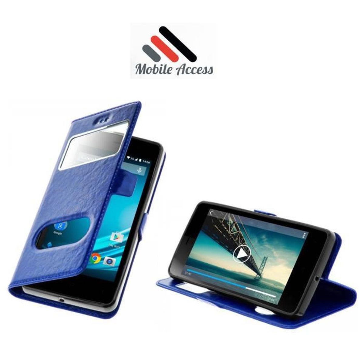 Sconosciuto PH26® - Custodia a Portafoglio per logicom L-EMENT T580 in