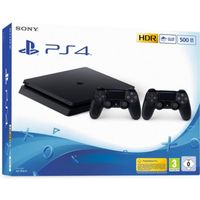 CONSOLE PS4 Pack PS4 500 Go Noire + 2ème manette DualShock 4 N CONSOLE PS4 Pack PS4 500 Go Noire + 2ème manette DualShock 4 N