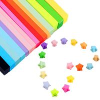 PORTE PAPIERS Paquets de papiers d'étoile de couleur de sucrerie PORTE PAPIERS Paquets de papiers d'étoile de couleur de sucrerie