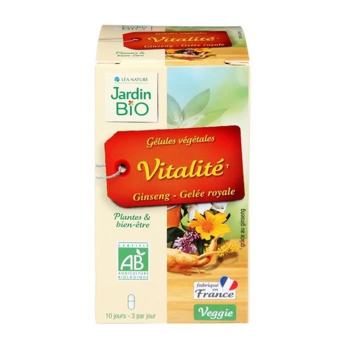 JARDIN BIO 40 gélules végétales - Bio - 15 g - Vitalité