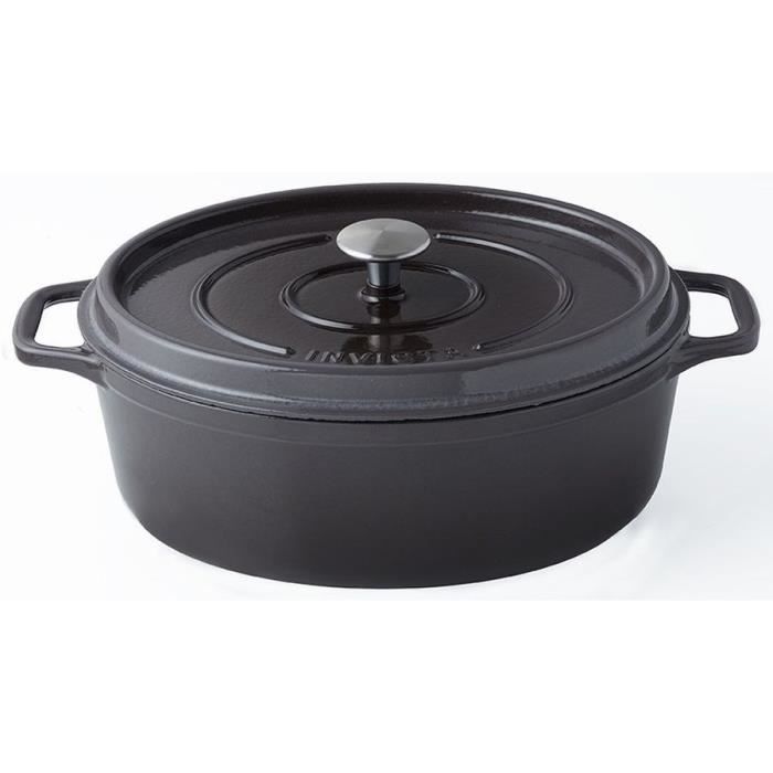 INVICTA Cocotte ovale - Ø 31 cm - Taupe - Tous feux dont induction