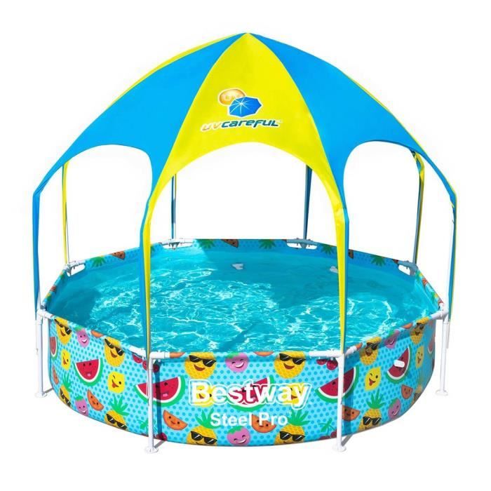 Piscine Tubulaire Avec Tonnelledouche Diamètre 244 Cmhauteur 51 Cm