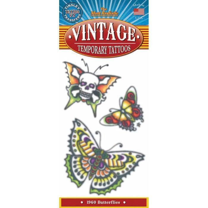 Chaks VT,119, Tatouage vintage Papillons