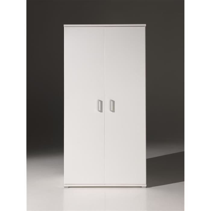 armoire une porte blanc